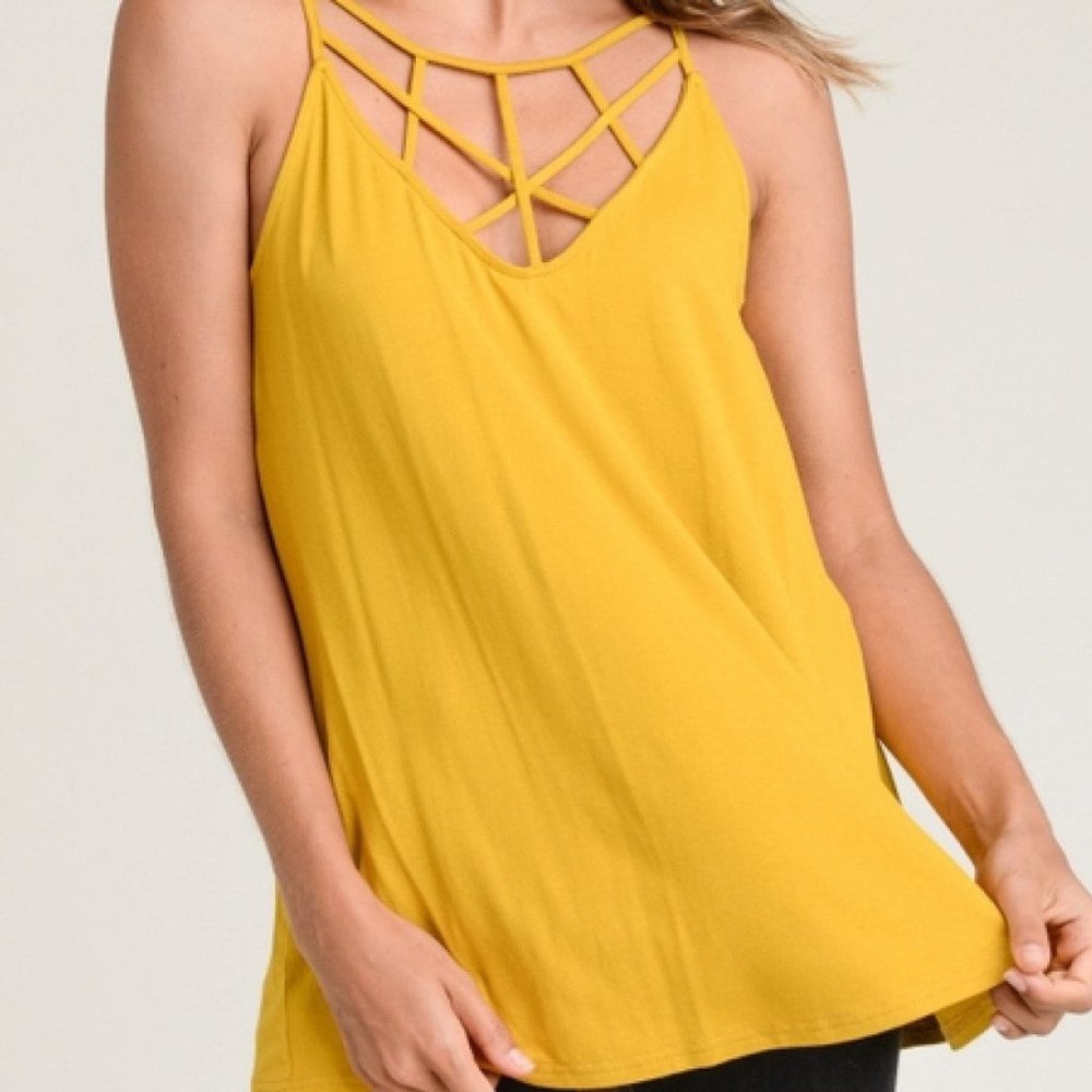 V-neck tank top